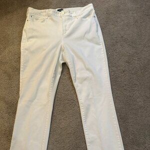 NJDJ Marilyn Straight White Jeans Size 16W